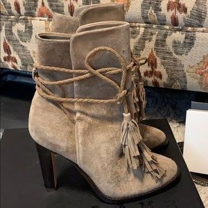 😍Gorgeous Joie High Heel Suede Leather Boots $398